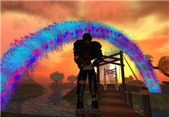 Blue rainbow