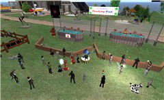 rezzing is slow but spirits are good - Torley Linden