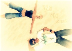 Abs and Iza sand by Abstract