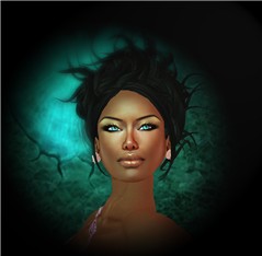 ebony & blue