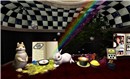rabbits rainbow hot chocolate muffin mouse - Torley Olmstead