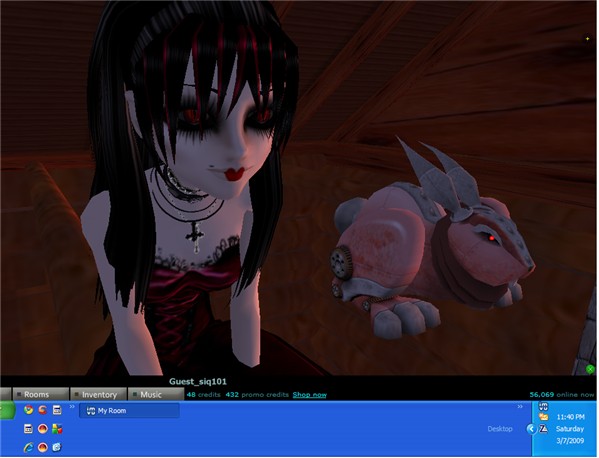 Screen shot my desktop and avatar.