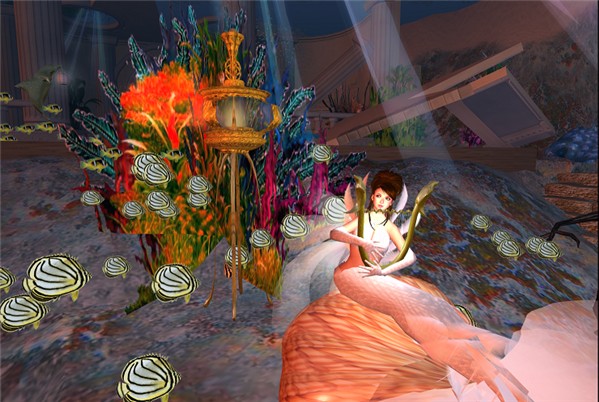 Mermaid under the water  in Kaneohe