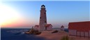 Boston Light at Sunrise