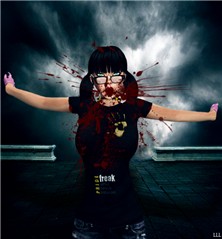 bloody split