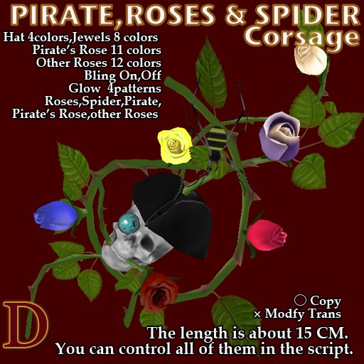 Pirate Roses Spider