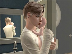 Dustin and his baby