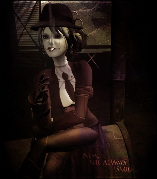 Now...she always smiles...