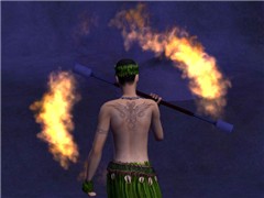 The fire dancer