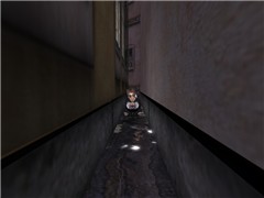 Child in back alley