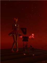the staring girl with the watcher