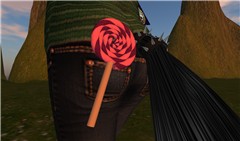 The lolly on my butt