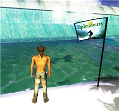 big wave at splendeurs flag