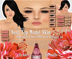 TK top model skin psd poster 01