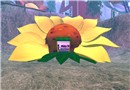 A sunflower house!