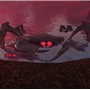 Giant crab lurking in the pond