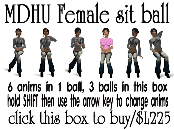 Female sitball sign