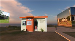 EL Limon CTC front door and two residents