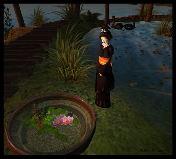 the garden with Miko 1