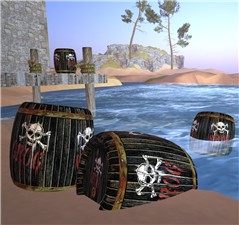 pirate grog barrels