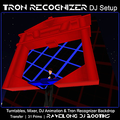 Tron Recognizer DJ Setup - Ravelong DJ Booth