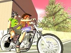 Riding motorcycle with Toxic Menges - Opensource Obscure