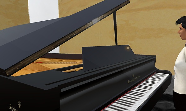 live music piano skyblue swansong