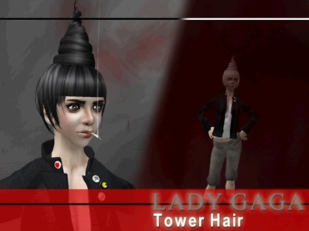 *BR* Lady Gaga Tower Hair Promo