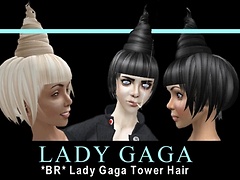*BR* Lady Gaga Tower Hair