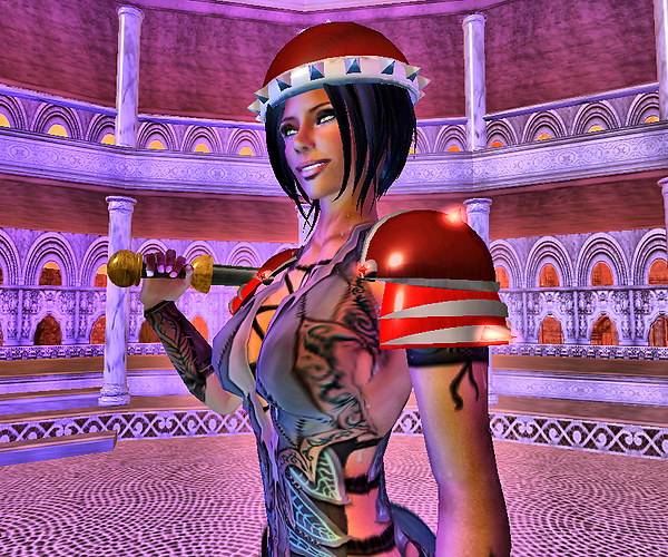 At ease in the arena