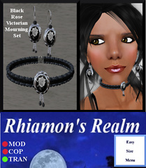 Black Rose Victorian Mourning Set Ad