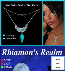 Blue Skies Turquoise Necklace Ad