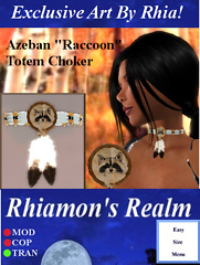 Azeban Raccoon Totem Choker