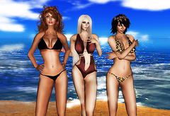chicas en la playa