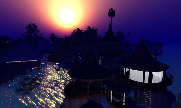 midnight sunset