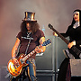 Iraconda Demonia and Slash, Guns N' Roses on stage