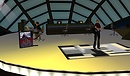 Dizzy Banjo and Doubledown Tandino on the stage,  for the Rocking
 the Metaverse! - Koinup Burt