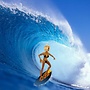 Blondie surf's up!