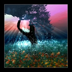 Under water