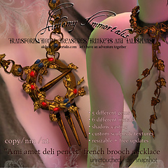 New Renaissance French Brooch Necklace