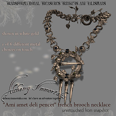 One of Six Metals the new Renaissance Necklace Converts To