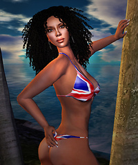 Bikini shoot at Cocos Island 1
