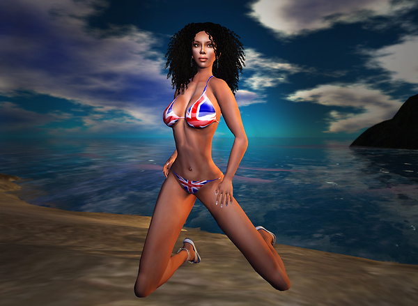 Bikini model shoot at Cocos Island 2