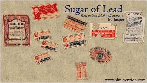 Sugar of Lead - Real Poison Wall Overlays