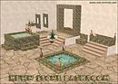 Hewn Stone Bathroom