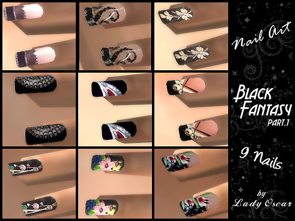black fantasy - 9 nails