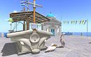 Mykonos famous church, Pelicans and fish market