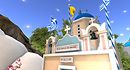 Santorini famous church 2 with shadow