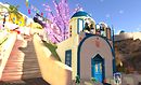 Santorini famous church 1-2 with shadow