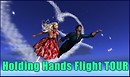 Holding hands flight tour